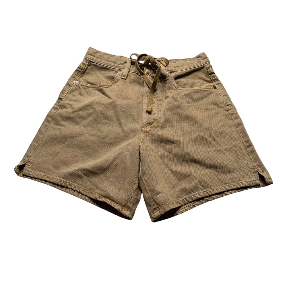 CITIZENS OF HUMANITY Brynn Shorts Brown Drawstring High Rise Women's Size 24